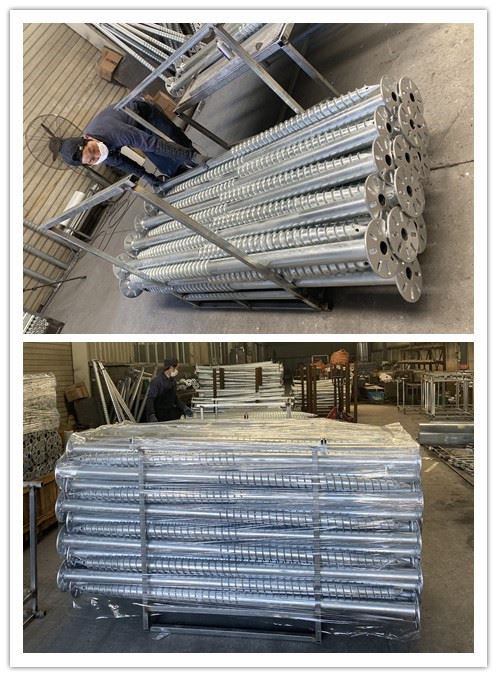 Zinc Plated Spiral Ground Screw Pile