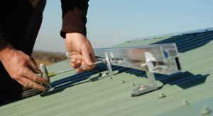 "L Feet" stogo "Pv" montavimo struktūra "Solar Light Stand"