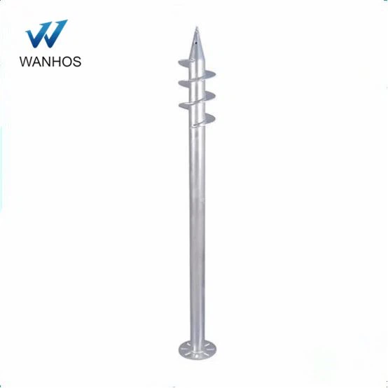 Hot Dip Galvanized Earth Pole Anchor Ground Screw Pile