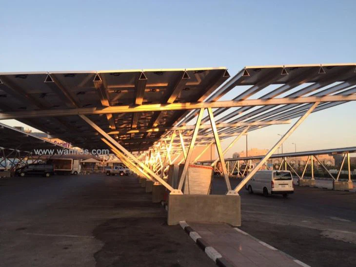 Solar Car Carport Support With Solar Panel Carport Parking System Solar Pv Mounting Structure