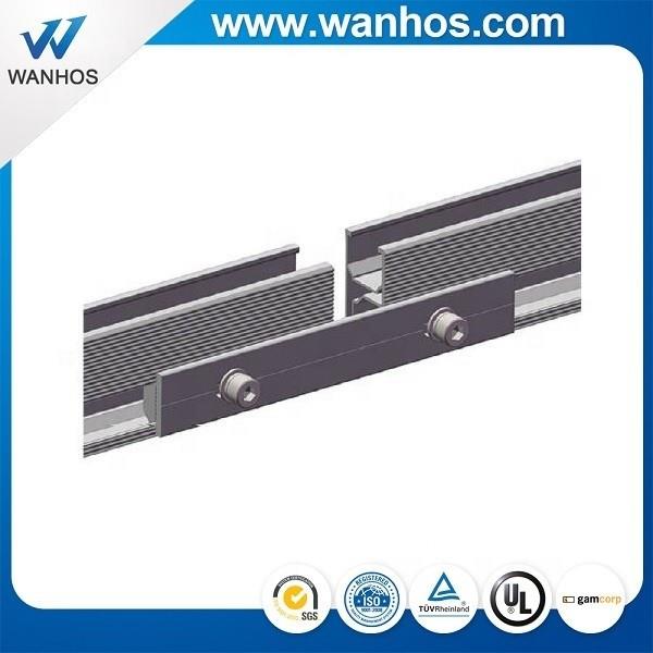 Aluminum Solar Rail Splice Kit Rail Connector For Extending Rail
