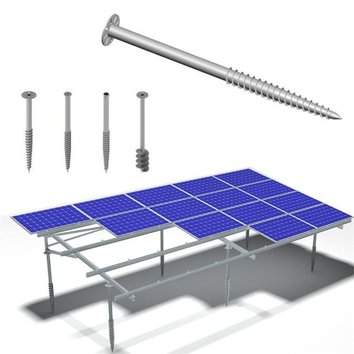 Earth Screw Helical Ground Anchors for Solar Ground Mounting